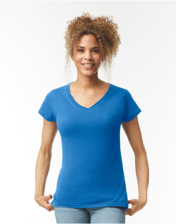 64V00L Gildan Softstyle® Ladies V-Neck Tee