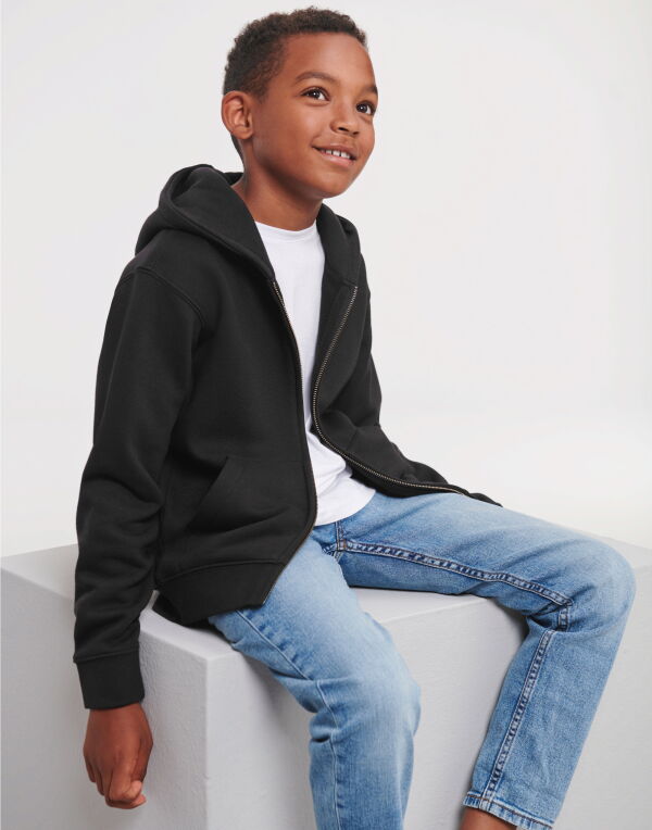 R266B Russell Kids Authentic Zip Hood Sweat