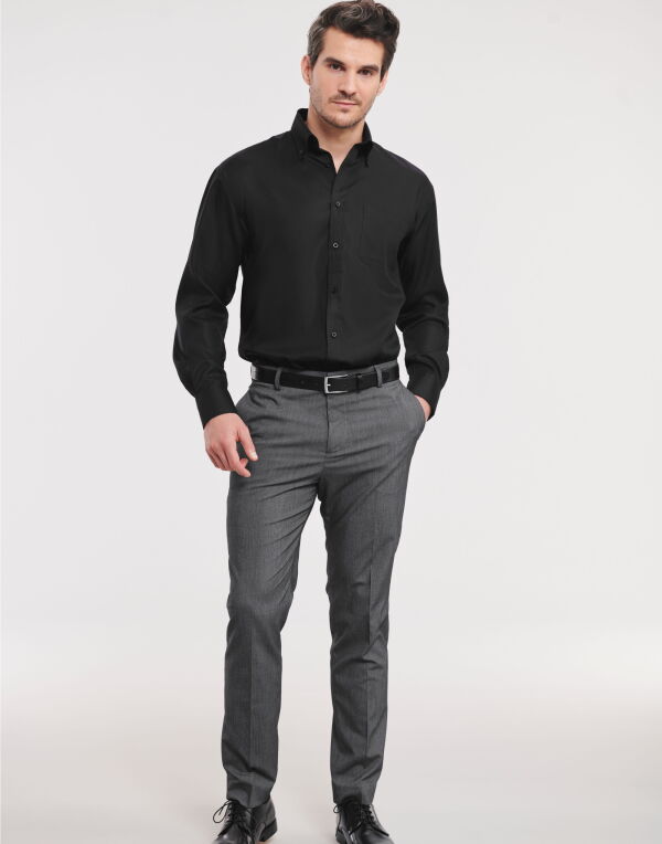 956M Russell Collection Men's L/Sleeve Non-Iron Shirt
