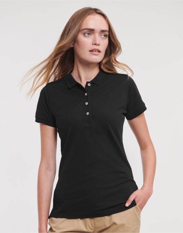 566F Russell Ladies' Fitted Stretch Polo