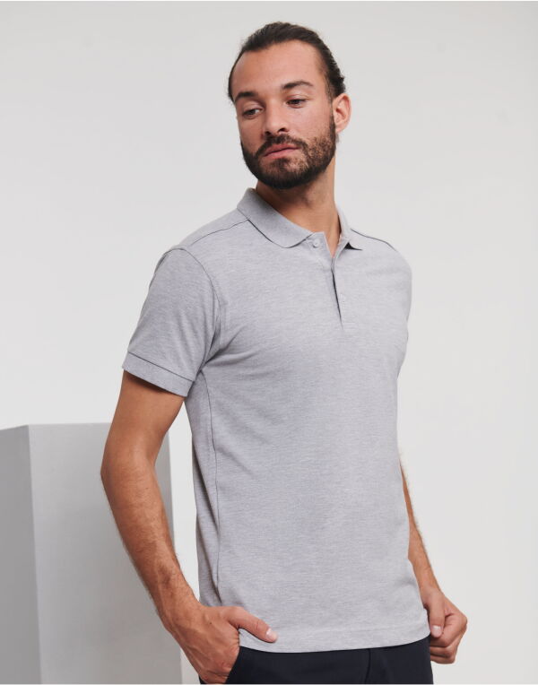 566M Russell Men's Fitted Stretch Polo