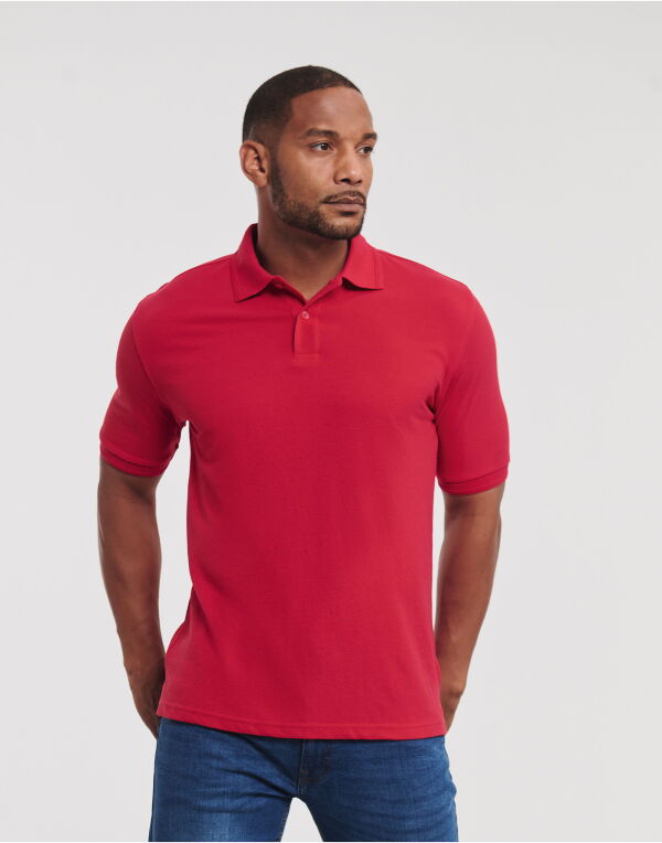 599M Russell Hardwearing Polycotton Polo
