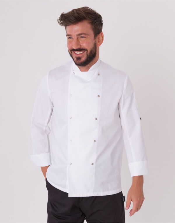 DD08 Dennys Long Sleeve Chef's Jacket (WH)