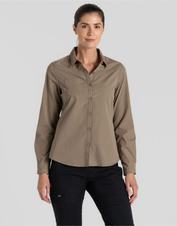 CES002 Craghoppers Expert Women's Kiwi Long Sleeved Shirt