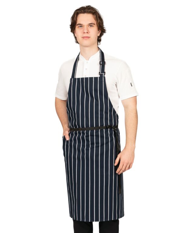 DP230A Dennys Woven Butchers Stripe Apron 		