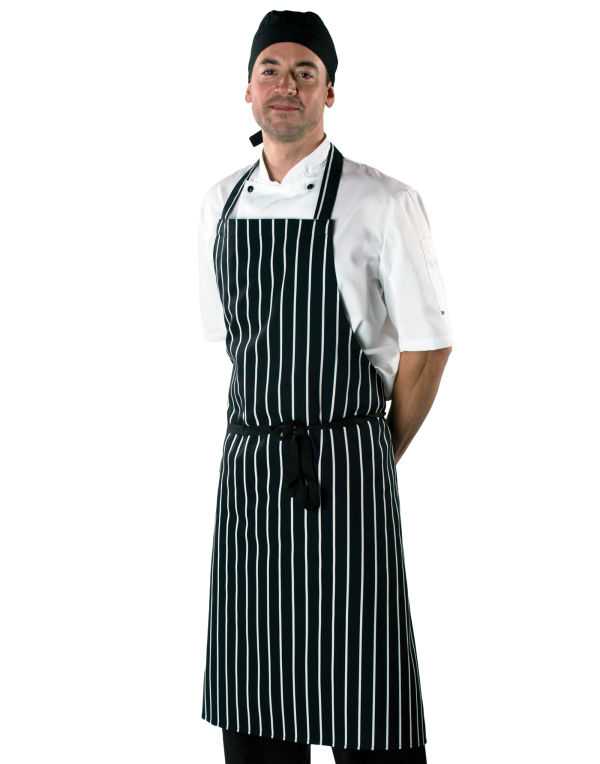 DP85 Dennys Large Cotton Striped Apron